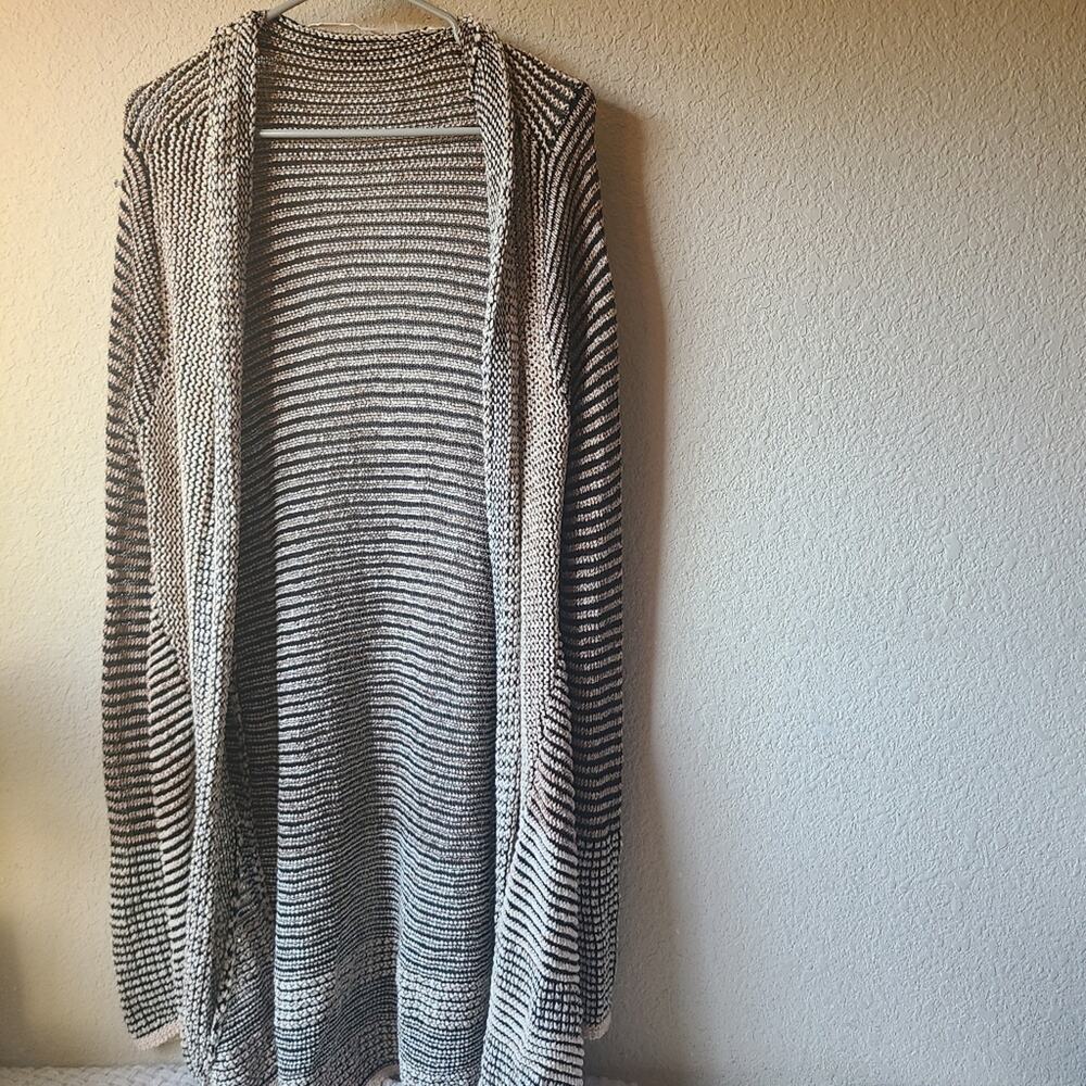 Soft Surroundings Linen Blend Sweater Cardigan Women's Size M